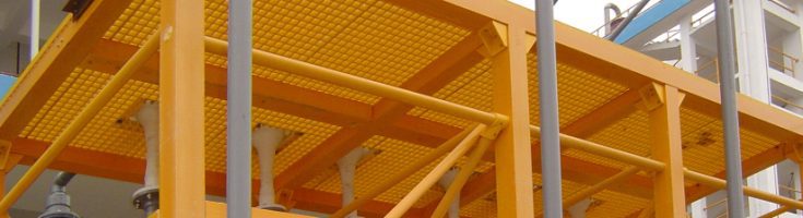 Rejilla Antideslizante Sistemas de Piso FRP Fibra de Vidrio Reforzada Resistente a la Corrosión Ligero y Duradero