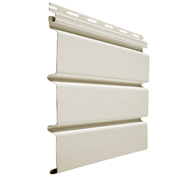 Panel Alero Solido Siding PVC Beige 0,3x3,66mts