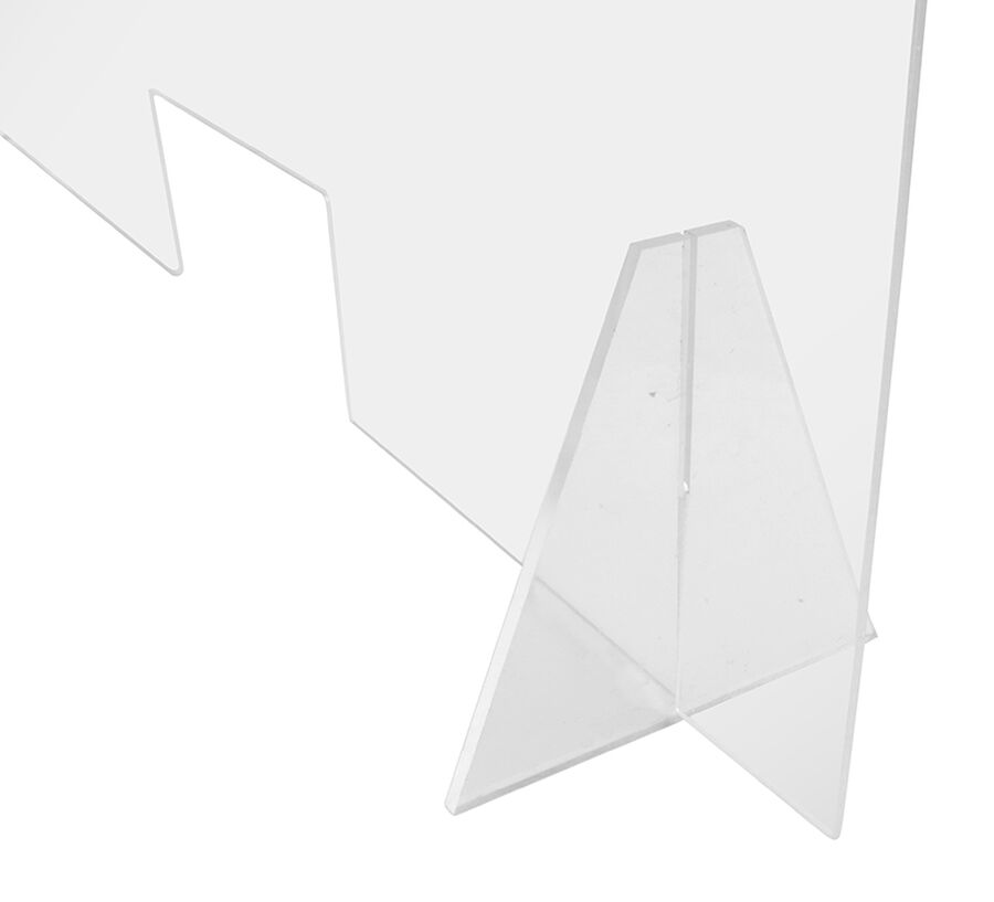 Separador Acrílico 58x80cm 4mm con Abertura Soporte Triangular image number null