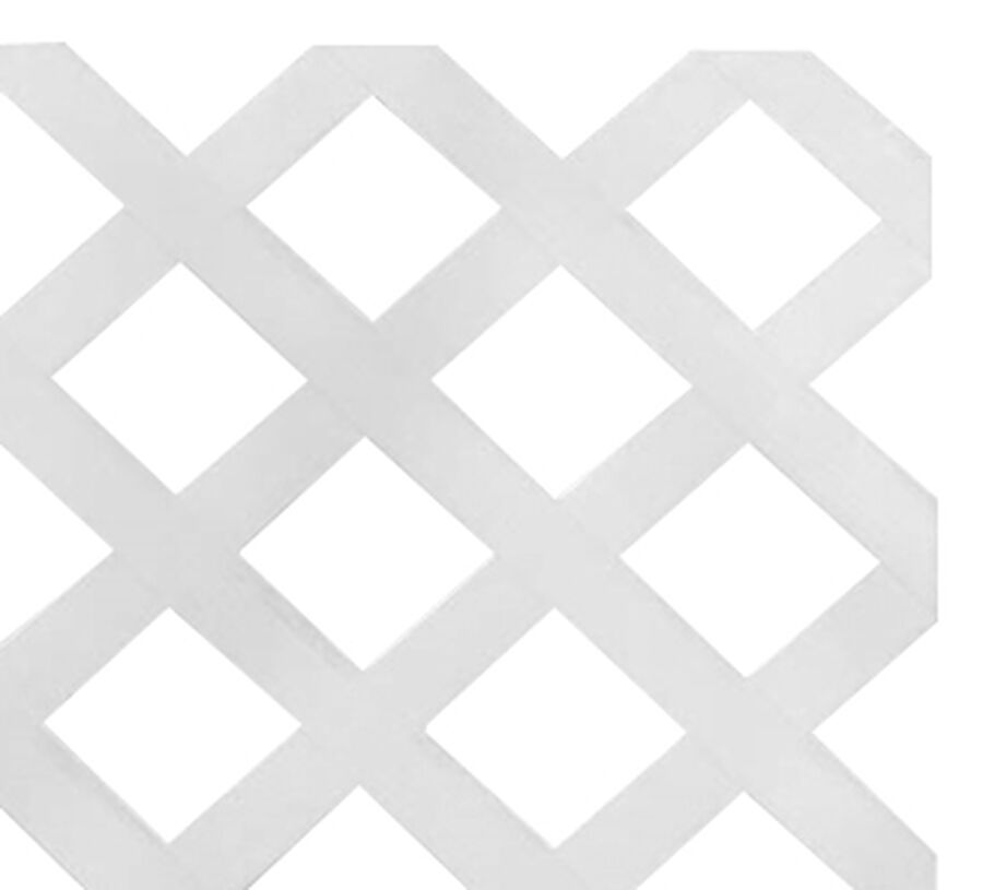 Enrejado Treillage 1,2x2,4mts Rombo 7,8cms Blanco image number null