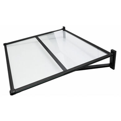 Alero Ultra Policarbonato Compacto Recto Transparente 1,0x1,2mts