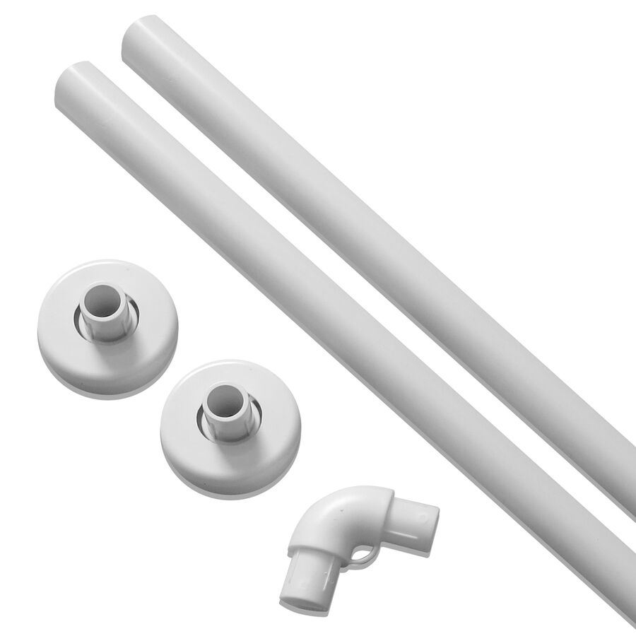 Barra Cortina de Baño Microcontrol 75x75 cm Blanco 15 un image number null