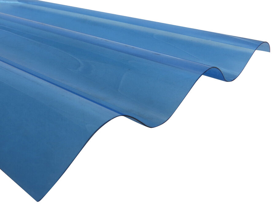 Policarbonato Ondulado 0,5mm Azul 0,81x3,0mts image number null