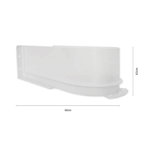 Salvasifón para Cajón de Mueble 240x115x85mm Blanco image number null