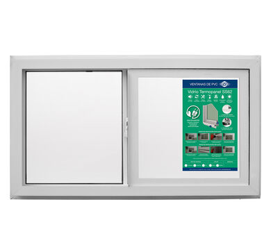 Ventana PVC Termopanel Corredera Advance 91x50cm Blanco