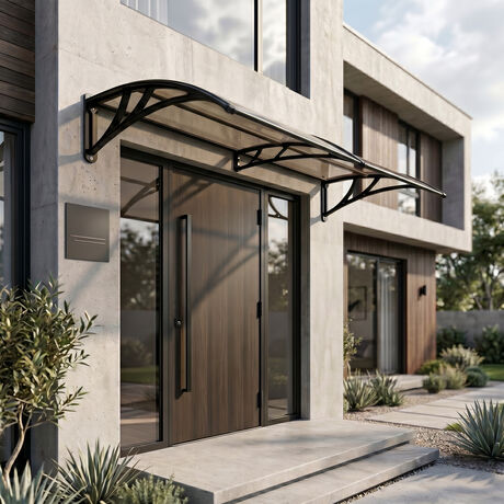 Alero Ultra Policarbonato Compacto Curvo Bronce 1,0x1,2mts image number null