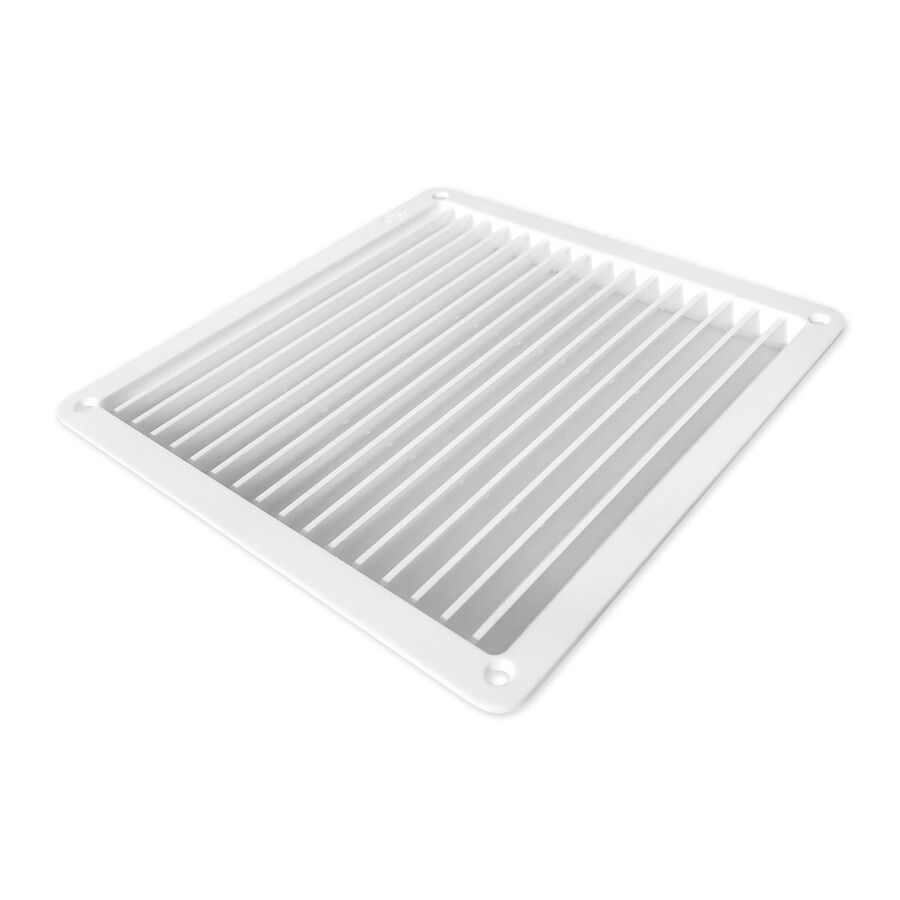 Celosía Ventilación c/Pestaña 17x17cm Blanco image number null