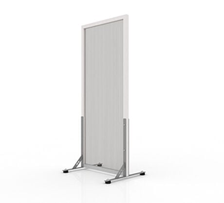 Biombo Premium 0,7x2,0mts Con Topes y Marco Gris image number null