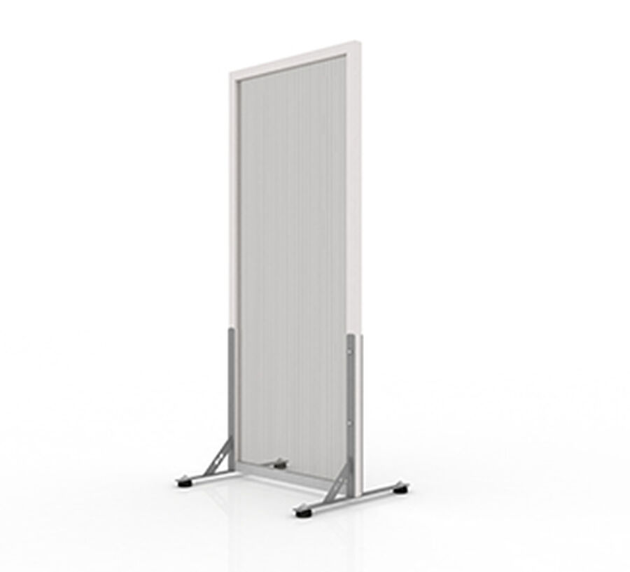 Biombo Premium 0,7x2,0mts Con Topes y Marco Gris image number null