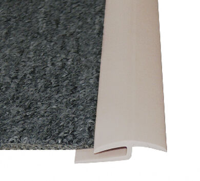 Cubrejunta Alfombra Tipo J 35x2mm Beige 50mts