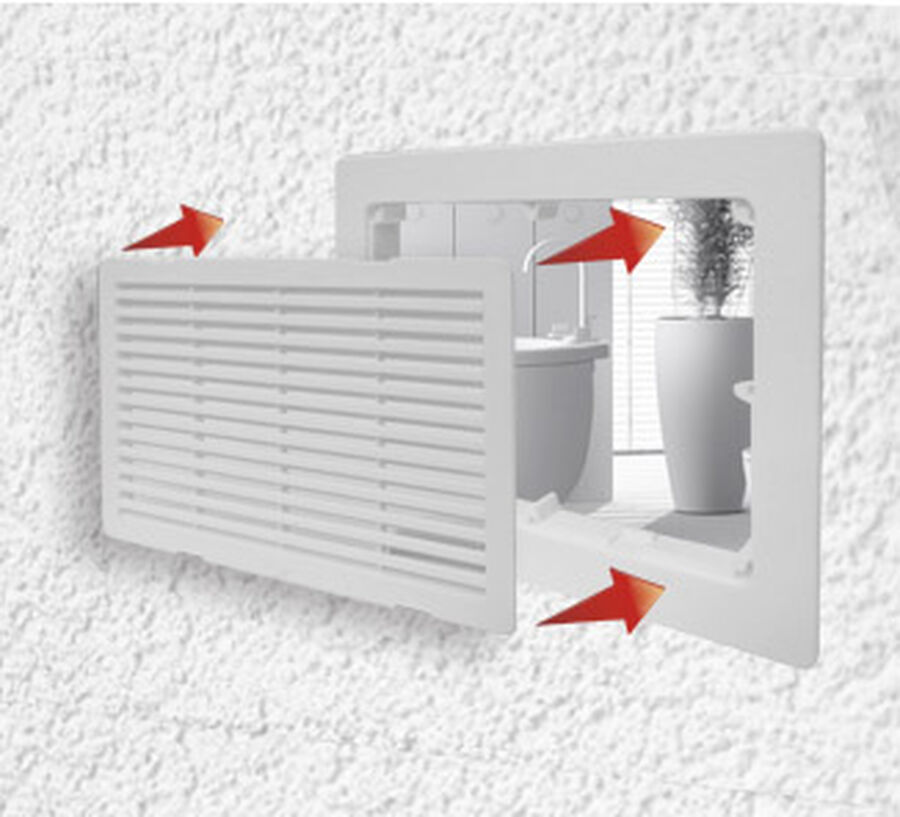 Celosía Ventilación 15x23 cm Nova Clip Blanco 50 un image number null