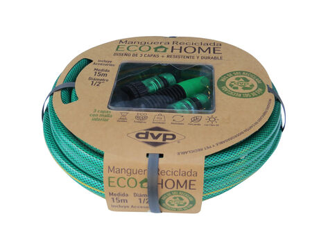 Manguera de Riego 1/2" Malla Eco Green con Kit Verde Oscuro 15mts image number null