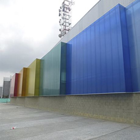 Policarbonato Alveolar 2,1x5,8x6mm 2 Caras UV Turqueza image number null