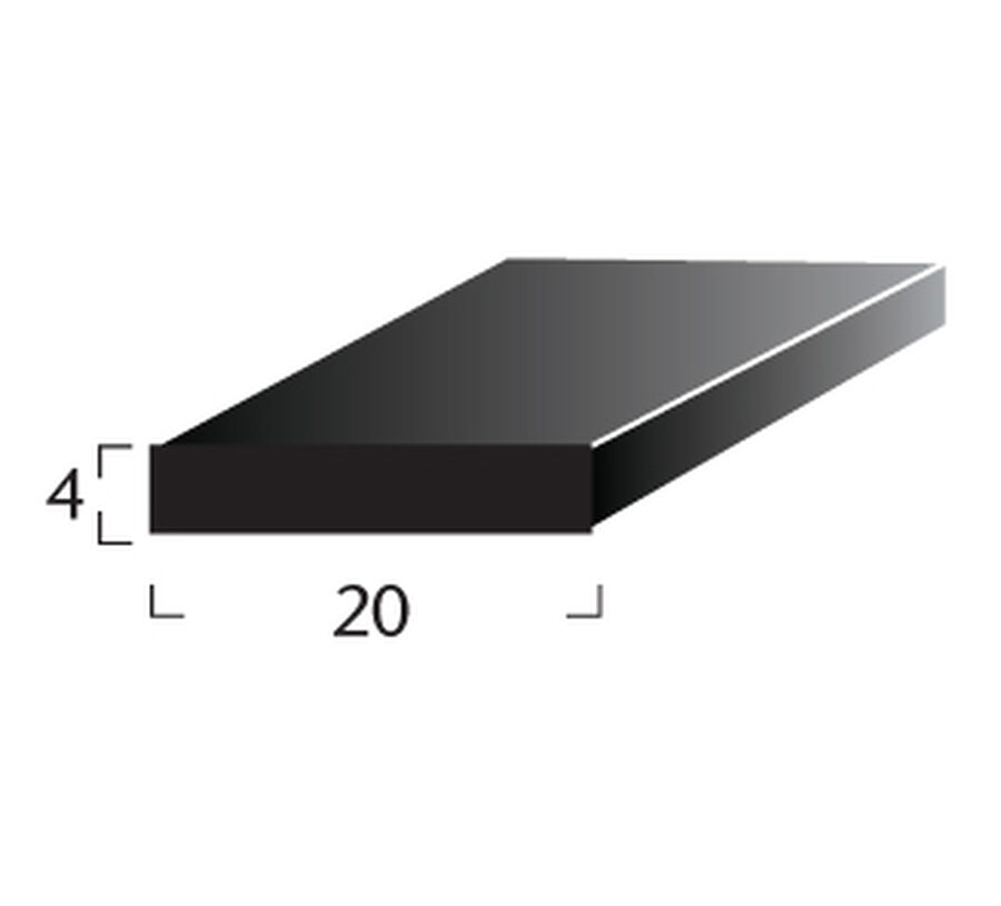 Taco de Apoyo Termopanel 20x4mm Negro 100mts image number null