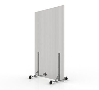 Biombo Premium 1,05x2,0mts Con Ruedas Gris
