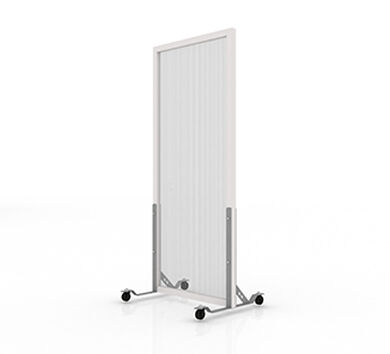 Biombo Premium 0,7x2,0mts Con Ruedas y Marco Transparente