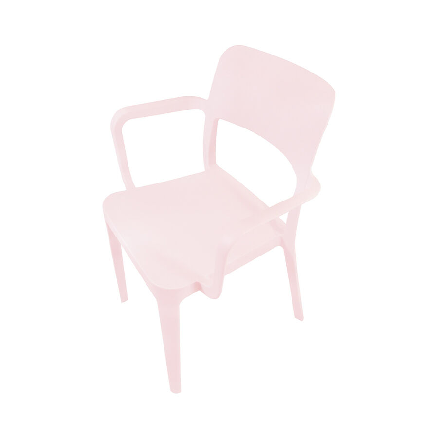 Silla Minimal con Apoya Brazos Rosa image number null