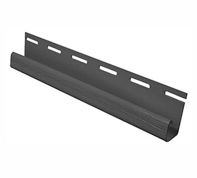 Perfil J Siding PVC 1/2' Rígido Antracita 3,8mts