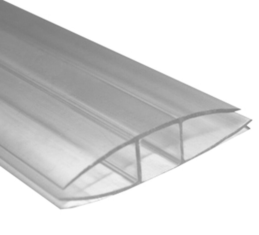 Perfil H para Planchas de 8 a 10mm Transparente 5,8mts image number null