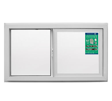 Ventana PVC Termopanel Corredera Advance 121x100cm Blanco