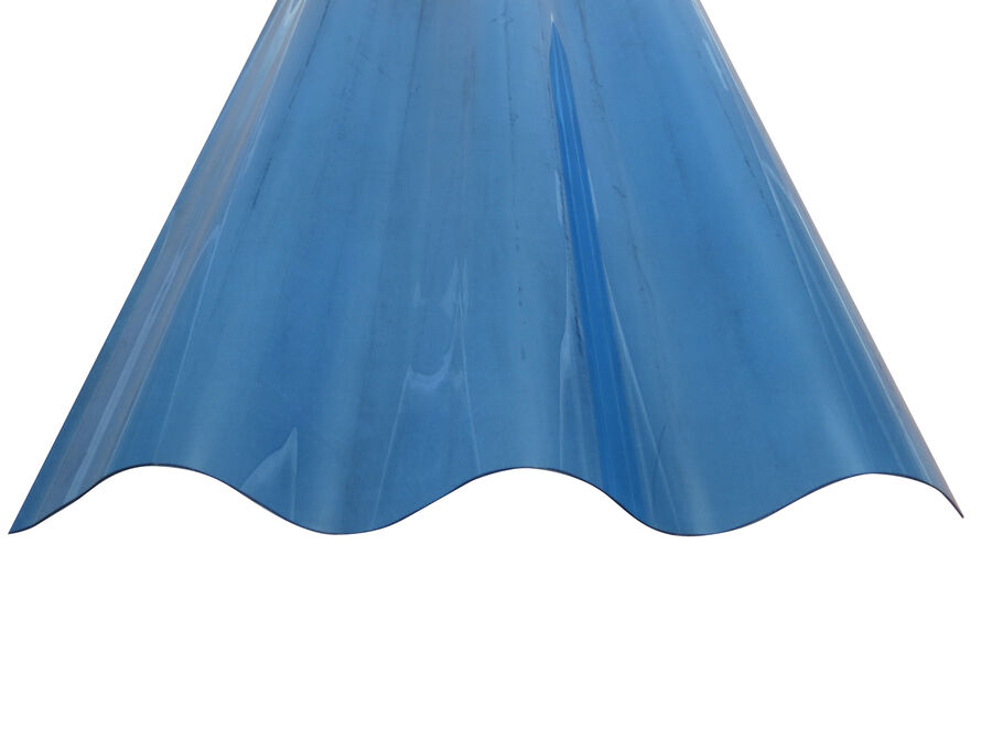 Policarbonato Ondulado 0,5mm Azul 0,81x3,0mts image number null