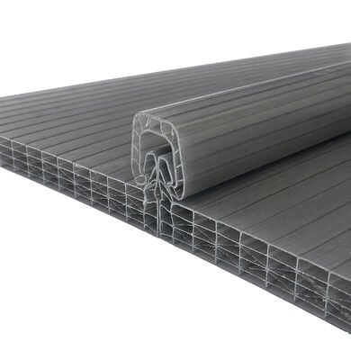 Policarbonato Topgal 8mm 2 Caras Uv Gris Met&aacute;lico 0,6x11,8mts