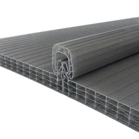 Policarbonato Topgal 8mm 2 Caras Uv Gris Met&aacute;lico 0,6x11,8mts image number null