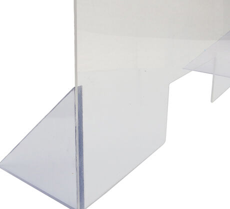 Separador Acrílico 80x58cm 4mm con Abertura Soporte Escuadra image number null