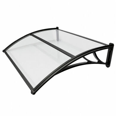 Alero Ultra Policarbonato Compacto Curvo Transparente 1,0x1,2mts