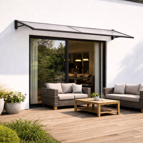 Alero Ultra Policarbonato Compacto Recto Opal 1,0x1,2mts image number null