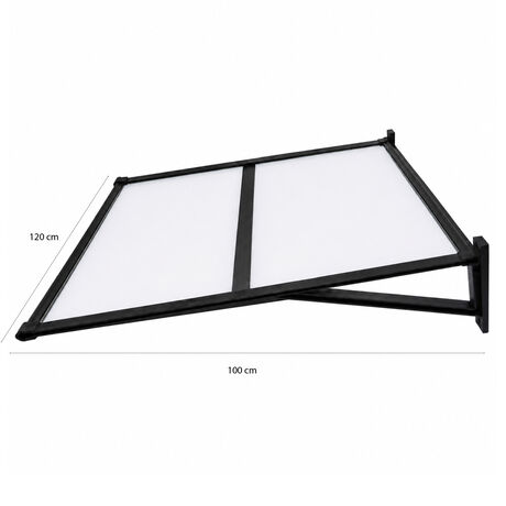 Alero Ultra Policarbonato Compacto Recto Opal 1,0x1,2mts image number null