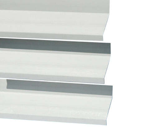 Quiebravista PVC 80mm DVLUX Blanco 6mts image number null