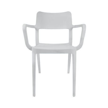 Silla Minimal con Apoya Brazos Gris image number null