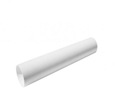 Tubo Bajada para Canaleta Agua Lluvia 80mm Blanco 4mts