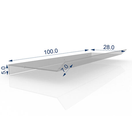 Deflector Viento De Aire Acondicionado 28cm x 1Mt image number null