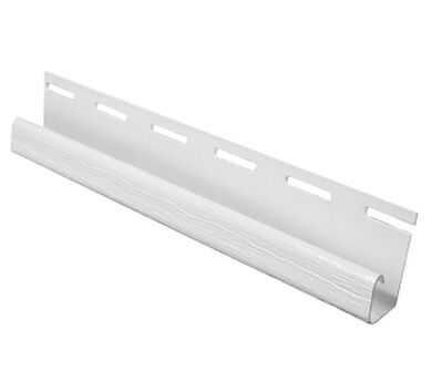 Perfil J Siding PVC 1/2' Rígido Blanco 3,8mts