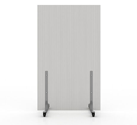 Biombo Premium 1,05x2,0mts Con Ruedas Gris image number null