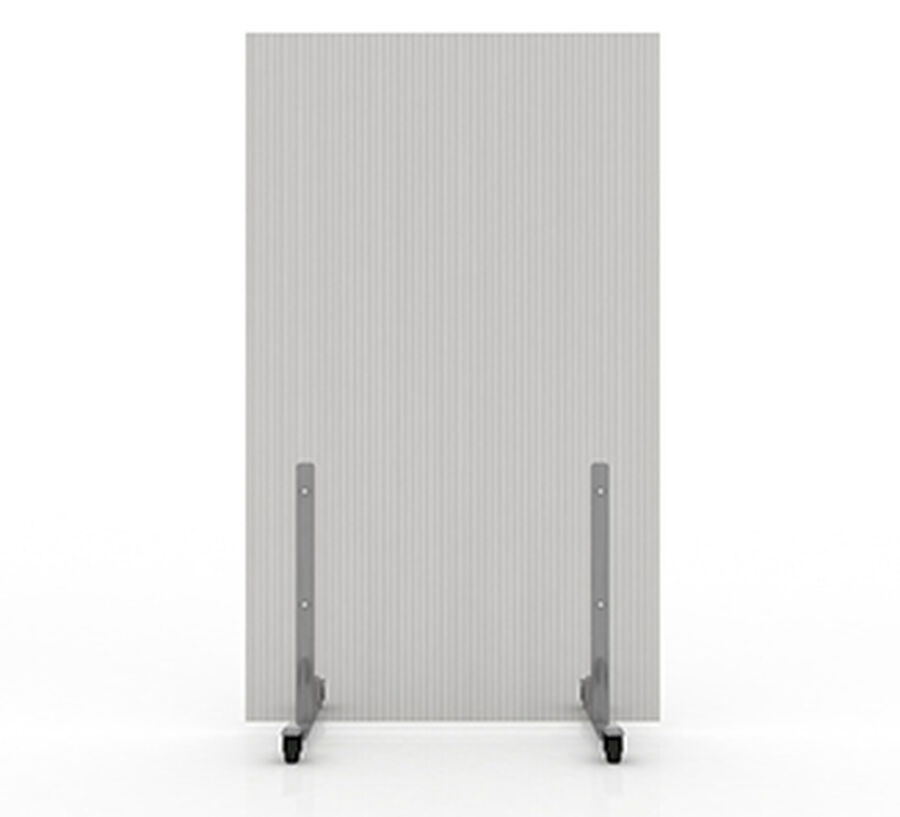 Biombo Premium 1,05x2,0mts Con Ruedas Gris image number null