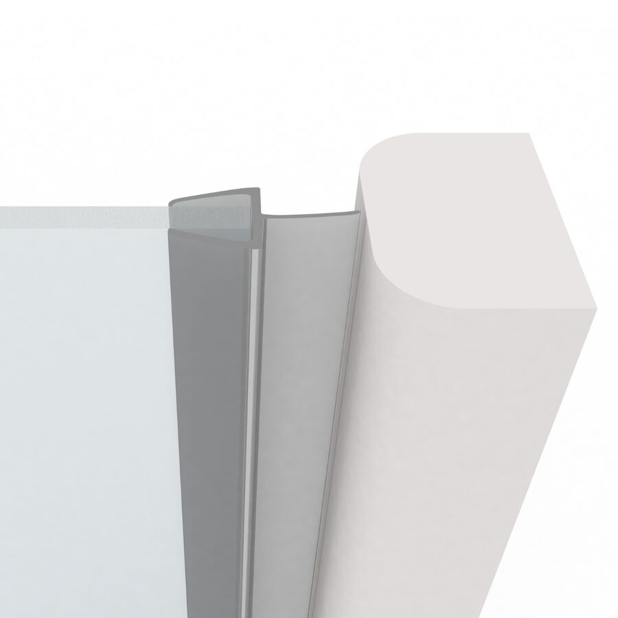 Burlete Shower Door 8mm Aleta Central Flex Transparente 2,2mts image number null