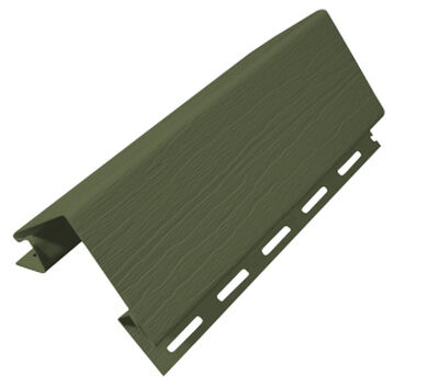Esquinero Exterior Siding PVC 80mm Verde Oscuro 3mts