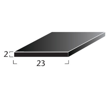 Taco de Apoyo Termopanel 23x2mm Negro 100mts
