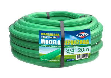 Manguera de Riego 3/4" Reforzada Verde Claro 20mts