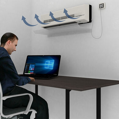 Deflector Viento De Aire Acondicionado 28cm x 1Mt