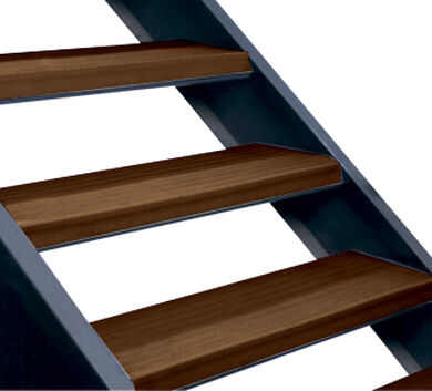 Grada Escalera Clásica 0,5x3,0mts Café