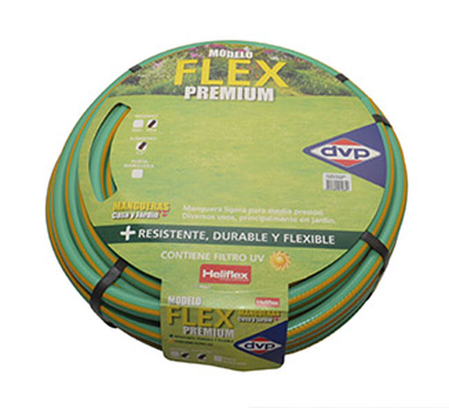 Manguera de Riego 1/2" Malla Verde con Amarillo 25mts image number null