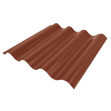 Policarbonato Polionda No Traslucido 0,7mm Terracota Mate 0,81x3,66m