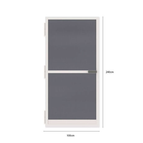 Mosquitero para Puerta Abatible 100x240cms Kit Ajustable Blanco image number null