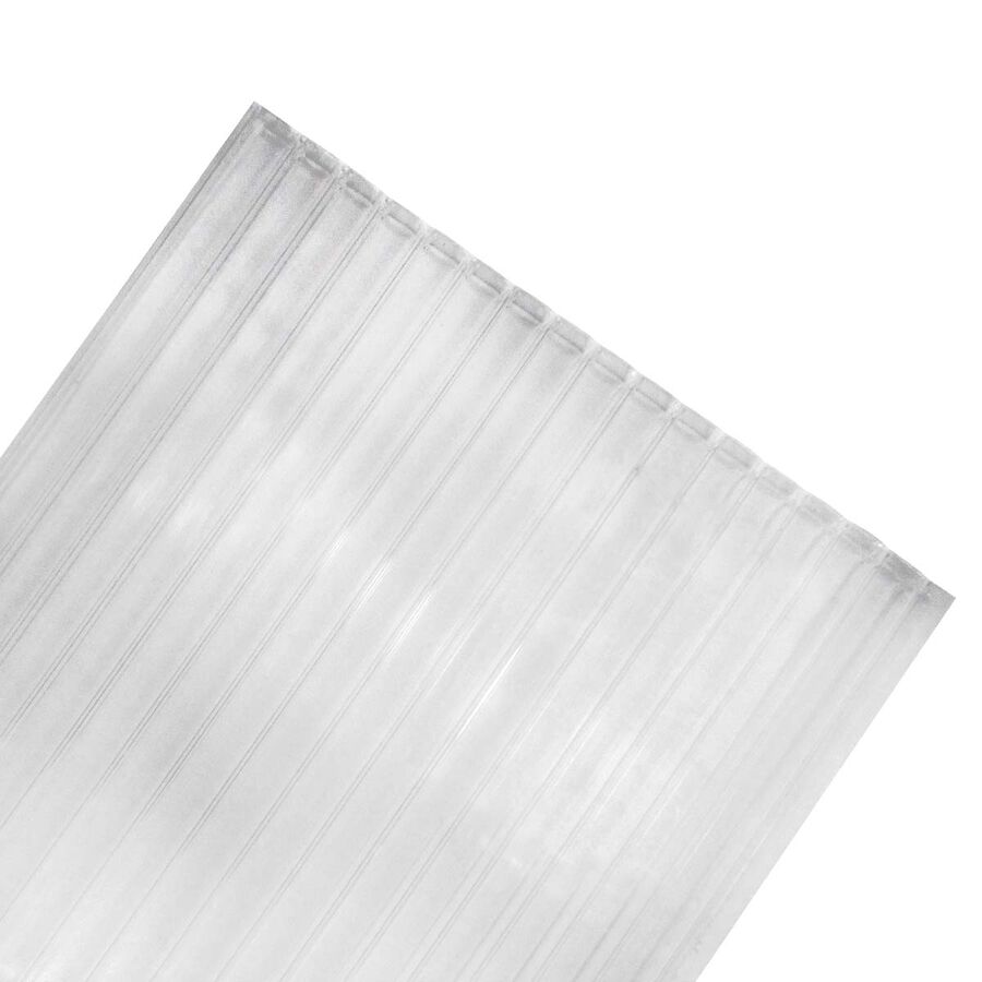 Policarbonato Alveolar 6mm 2 Caras UV Transparente 1,05x2,9mts image number null