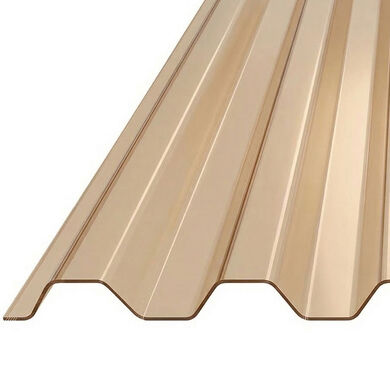 Policarbonato Corrugado Greca 0,5mm Bronce 0,81x3,0mts