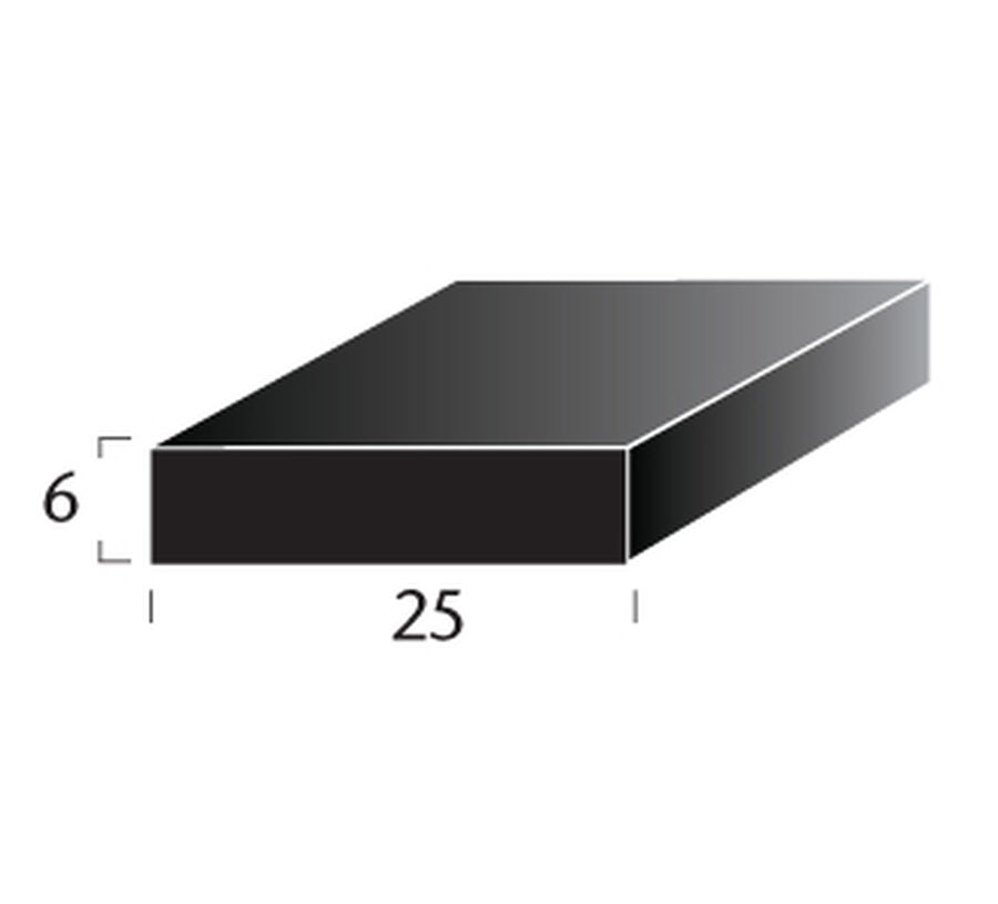 Taco de Apoyo Termopanel 25x6mm Negro 100mts image number null